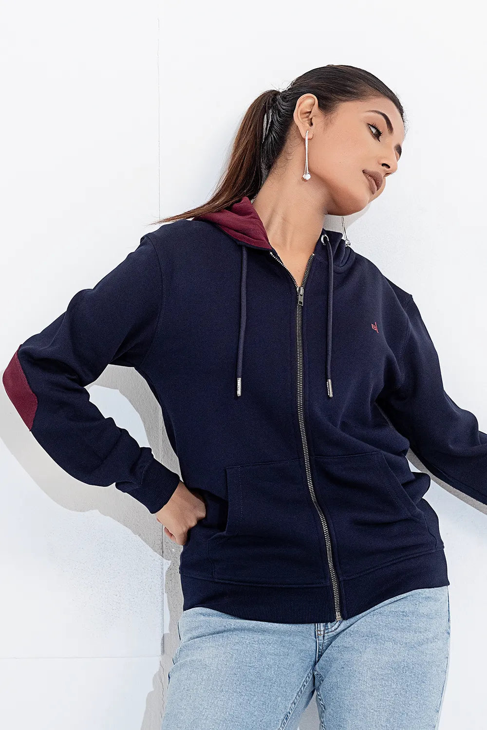 Elbow Patch Hoodie