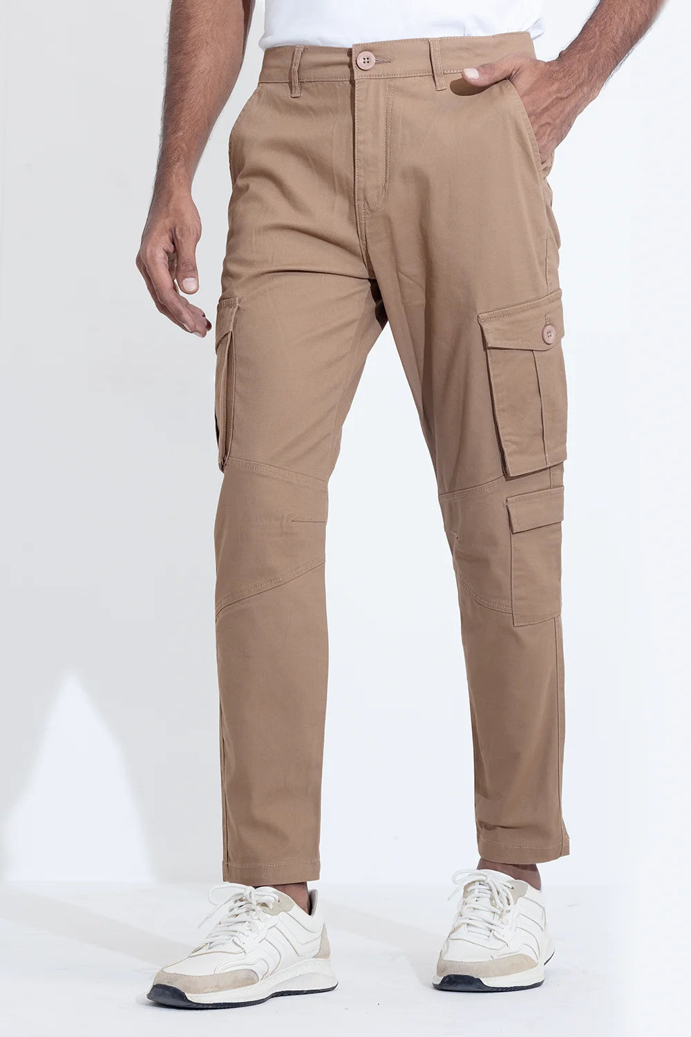 Slim Fit Twill Cargo Pants – Blucheez