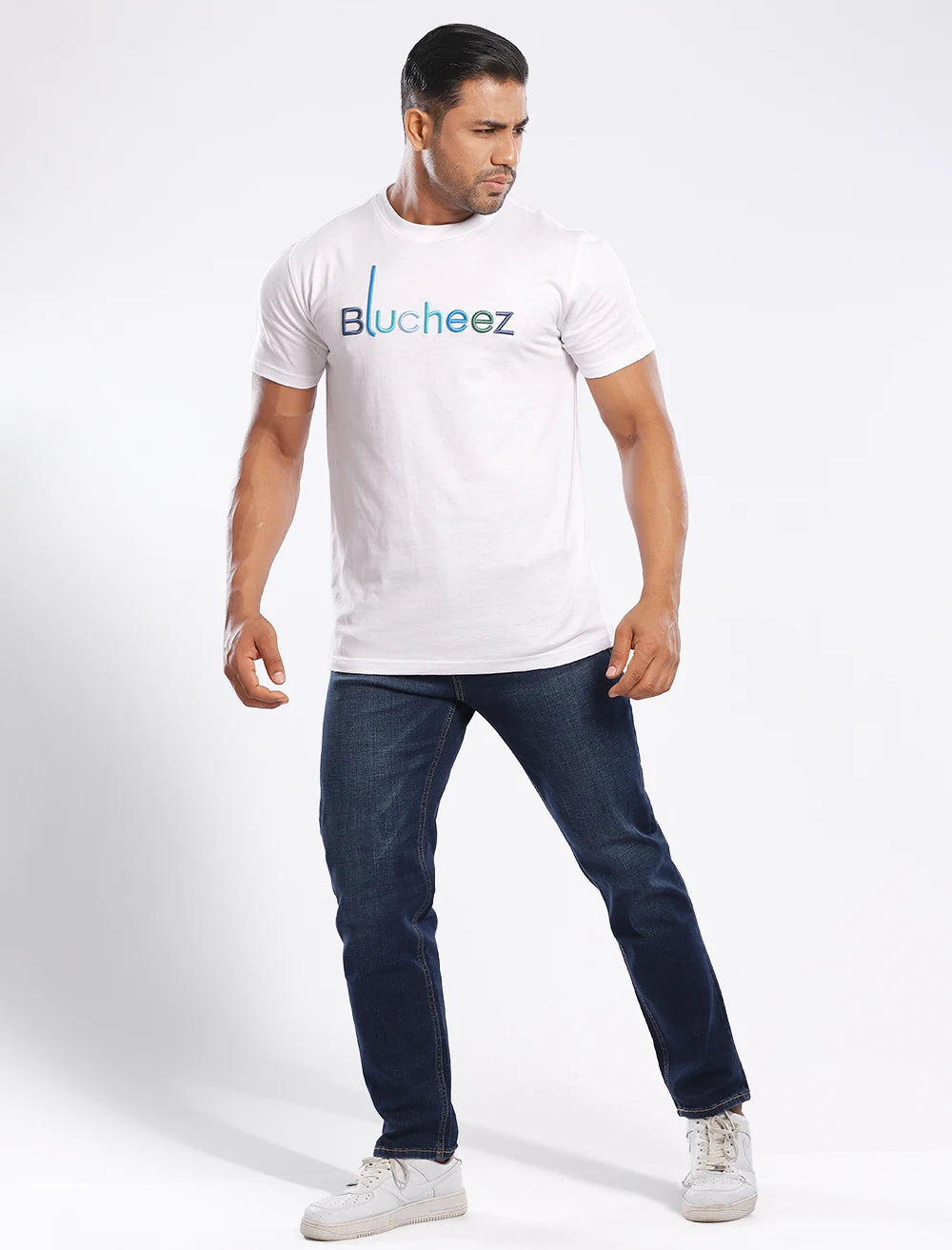 Multicolor Embroidery Tee - Blucheez