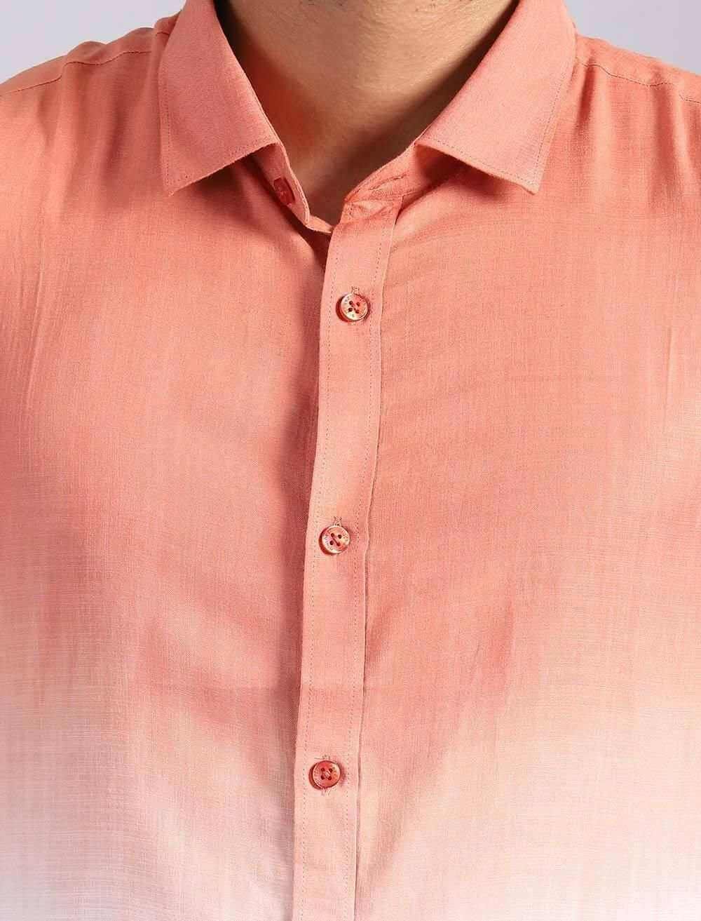 Dip Dye Men's Short Sleeve Shirt - Blucheez