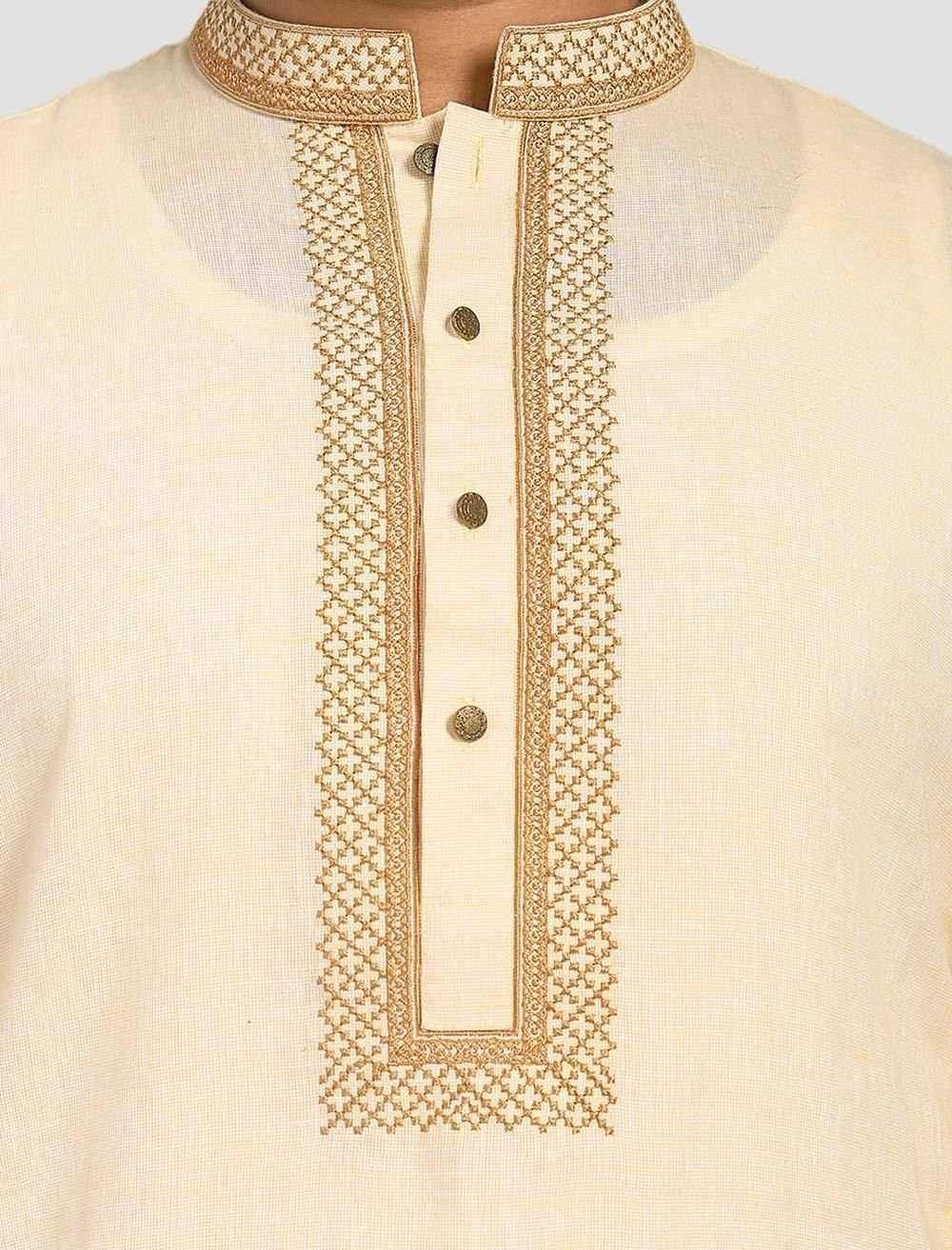Embroidered Regular Fit Panjabi - Blucheez