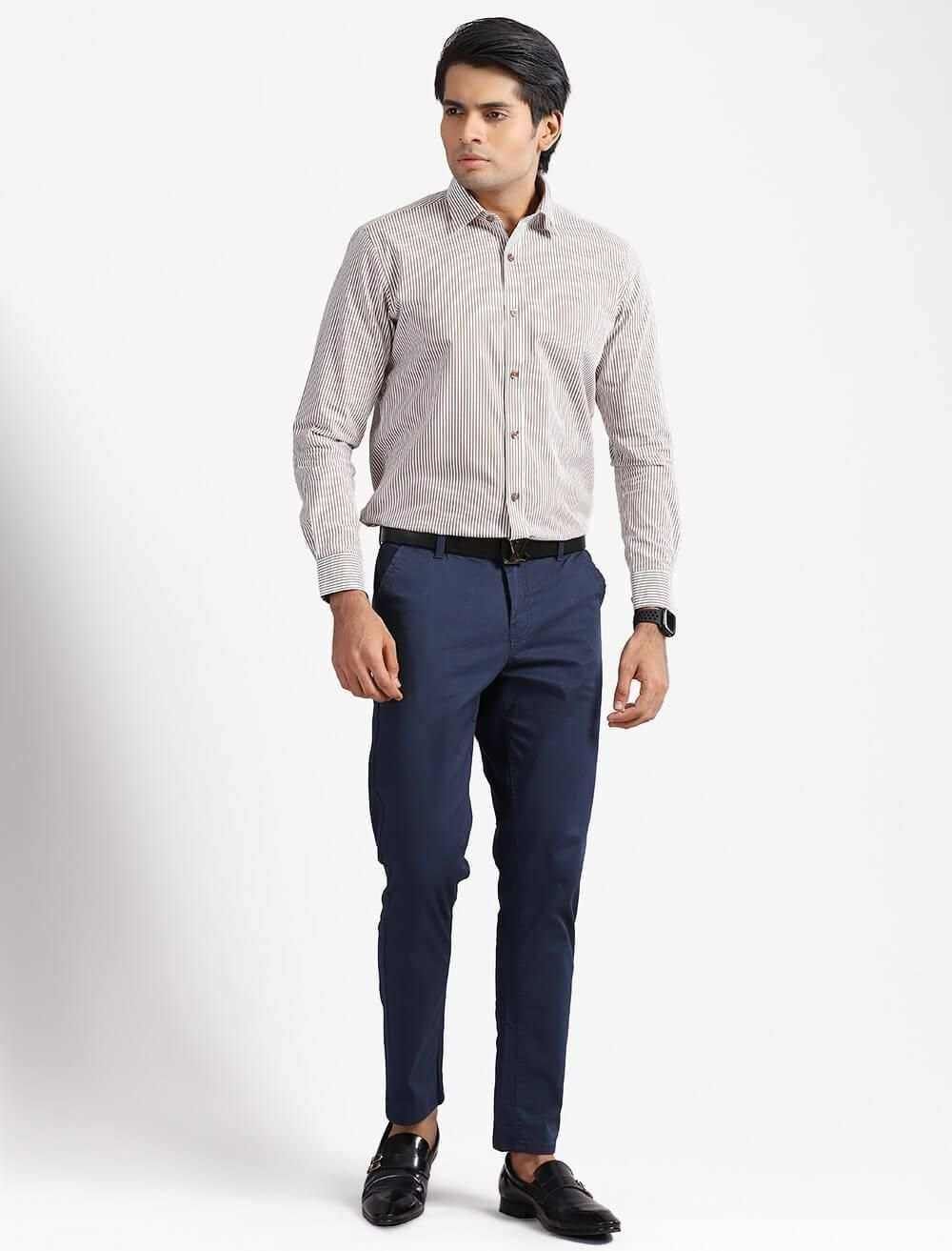 Stripe Men's Formal Shirt - Blucheez